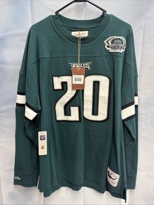 Men's Mitchell & Ness Brian Dawkins Midnight Green Philadelphia Eagles LS - 2XL