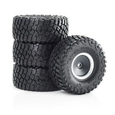 4 pezzi cerchi in alluminio 1,0" pneumatici per auto cingolata 1/18 TRX4M 1/24 SCX24 RC