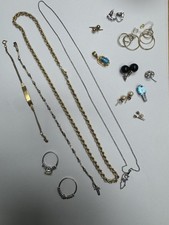 18k 14k and 10K Solid Gold  Mixed Lot Wearable Jewelry  30grams 