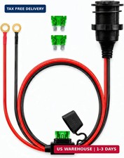 Heavy Duty 12awg 12v Fixed Thread Cigarette Lighter Socket Replacement Ex