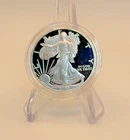2005 W American Eagle One Ounce Silver Proof Coin with COA (1 box is imperfect)