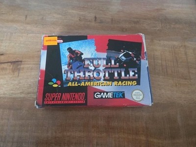 Full Throttle - SNES Super Nintendo - in OVP Box Und Anleitung