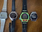 Lot of 4 Vintage Sports Watches: Timex Ironman-Casio-Rodania-Nelsonic