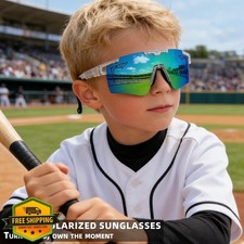 AEVIXC Kids Youth Baseball Sunglasses Polarized UV Protection
