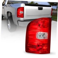 - For 2007-2013 Chevy Silverado Tail Light Assembly Driver Side LH Red
