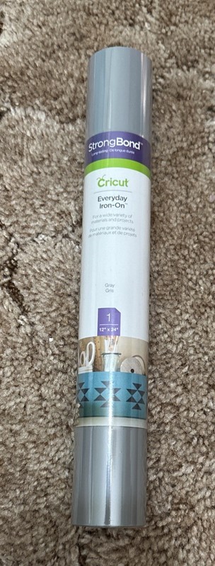 Cricut Everyday Iron On Gray Matte 12x24 NEW