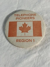 Vintage Telephone Pioneers of America Region 1 Northern Telecom Canada Pinback