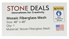 Mosaic Mesh Back Mounted Tile 48"x48", 5.5 Oz, Non-Sticky Manufacturer Direct 