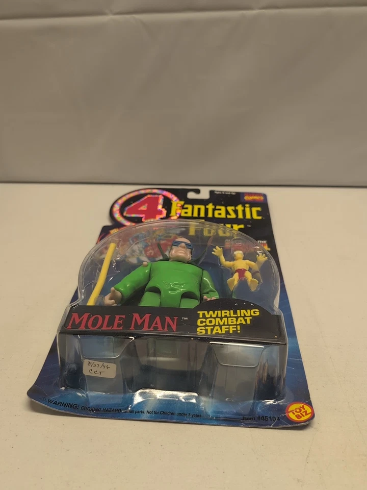 Marvel Comics Fantastic Four Mole Man Twirling Action Staff Toy Biz НОВЫЙ - Изображение 3 из 4