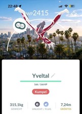 Shiny Yveltal Los Angeles Background BG Pokémon Go Instant Trade #717
