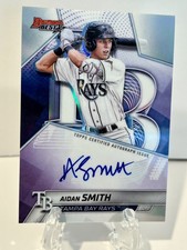 AIDAN SMITH 2025 BOWMAN'S BEST AUTOGRAPH REFRACTOR RAYS AUTO