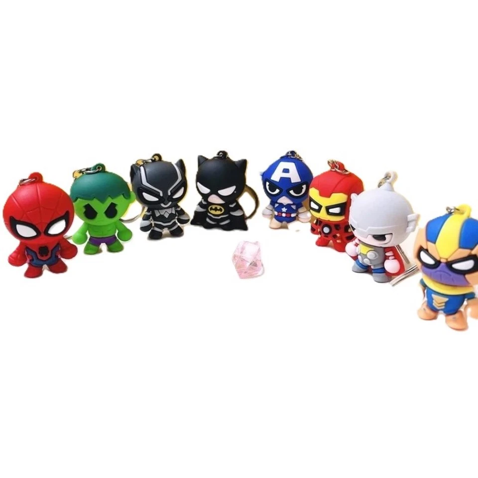 Cute Cartoon Superhero Keychains | Marvel, DC & more | Soft PVC | Free Shipping - Image 3 of 4