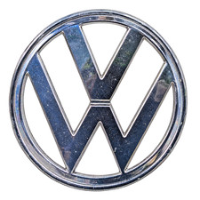 Large Vw Volkswagen 7.25 Badge Emblem Chrome 241 - 853601e Vtg Nice Shape