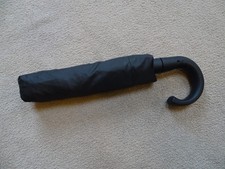 Black crook handle auto open compact handbag briefcase umbrella