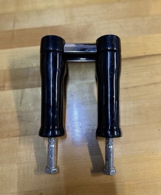 Harley Davidson Black Handlebar Risers & Top Clamp p/n 55856-06  Bar 5'' OEM