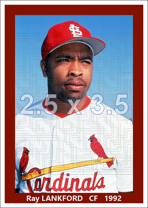 Ray Lankford - 1992 St. Louis Cardinals - choose a size - full