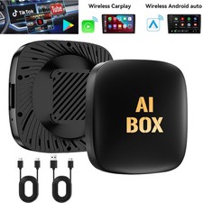 Wireless CarPlay AI box Android Auto WIFI Adapter Converter w/ Netflix YouTube-