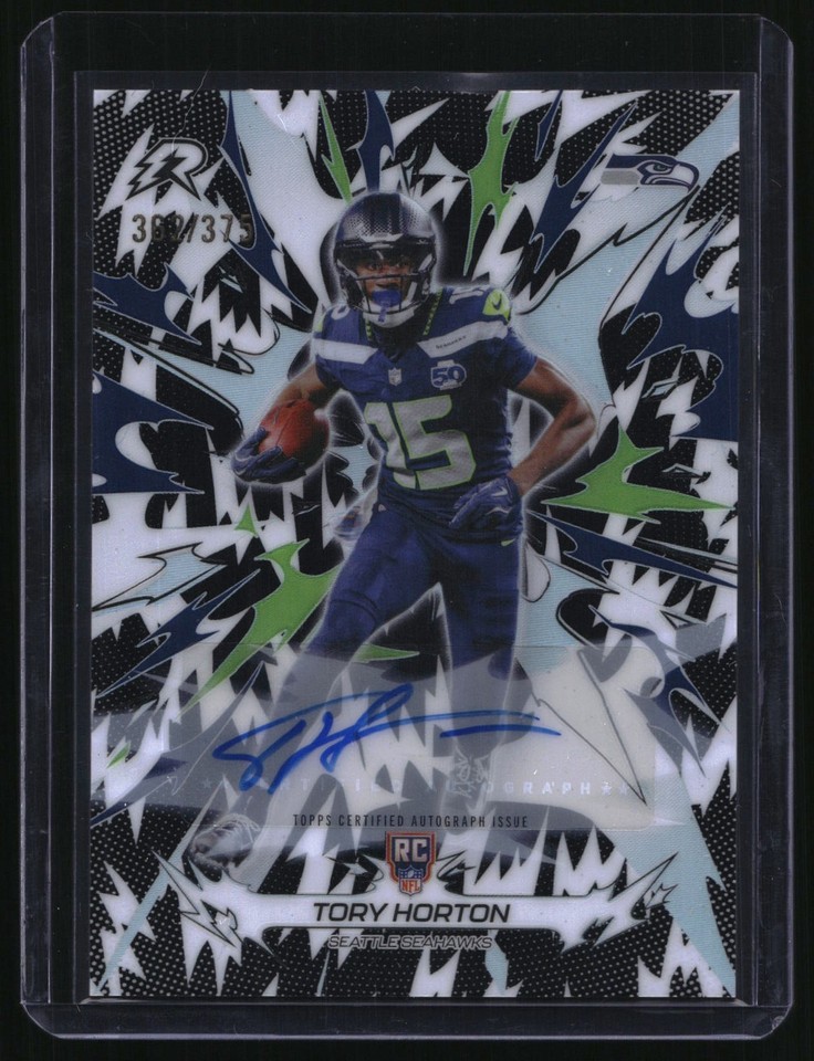 2025 Topps Resurgence Sig #190 Tory Horton B&W Resurgence Rookie Sig #190 Tory Horton RC Auto B&W 362/375