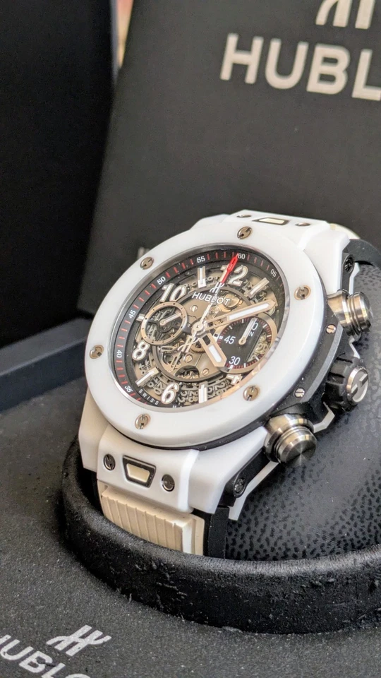 Hublot Big Bang Unico 45MM mostrador esqueleto 411.HX.1170.RX kit completo completo - Imagem 2 de 4