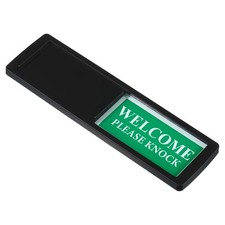 Privacy Sign, Non Disturb/Please Knock Sign, Black