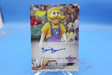 2018 Topps Opening Day Mascot Autograph Milwaukee Bernie Brewer Auto