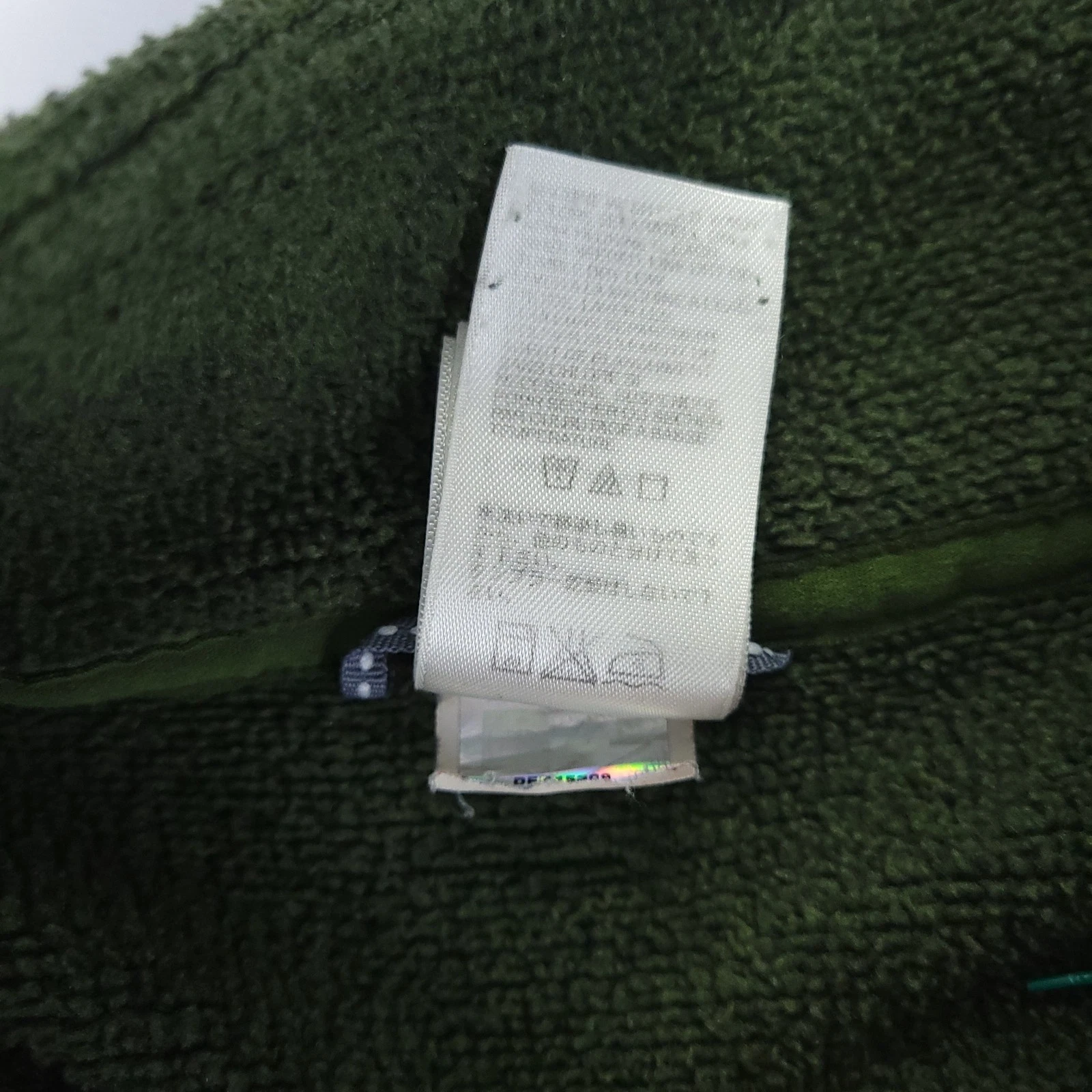 The North Face Fleece Pullover Men XL Green Forest Green Quarter Zip Sweater - product detail image 8
