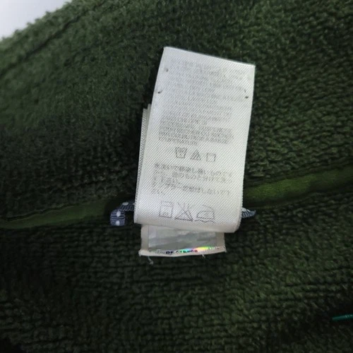 The North Face Fleece Pullover Men XL Green Forest Green Quarter Zip Sweater image 8