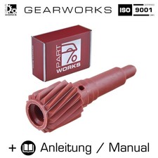 Zahnrad Tachowelle für VW Golf 1 2 Jetta Scirocco Tacho Antriebsrad 15Z ROT