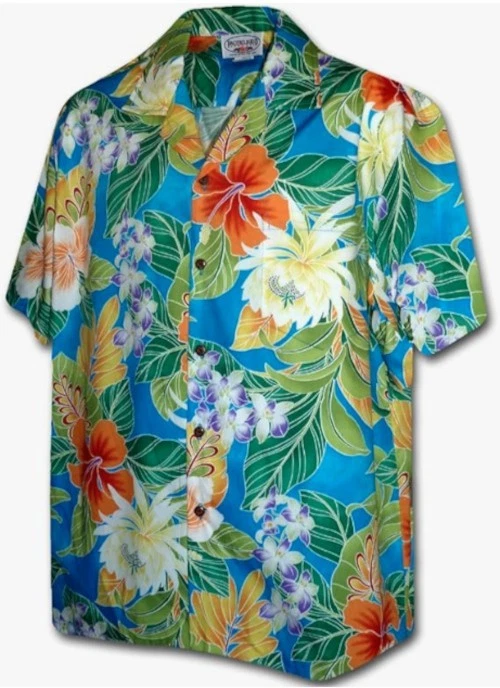 Pacific Legend Tropical Floral Cereus Plumeria Hibiscus Men's Hawaiian Shirt
Opens in a new window o