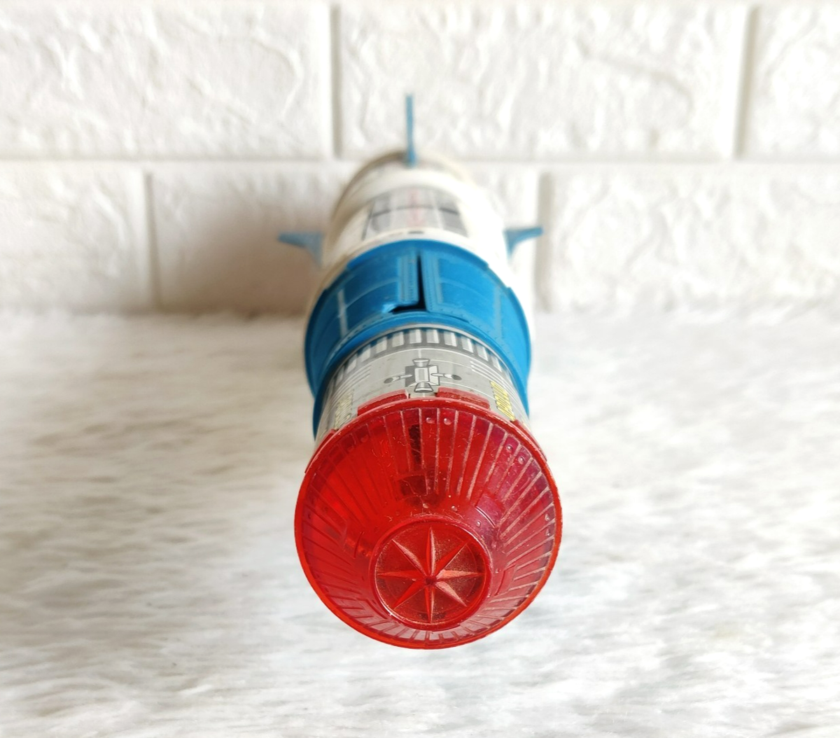 1960s Apollo-X Moon Challlenger Tinplate Rocket Space Toy TN