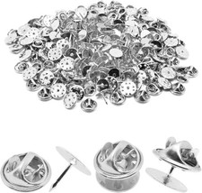130 Set Pin Backs, Blank Pins Scatter Butterfly Clutch 10mm 130set , Silver