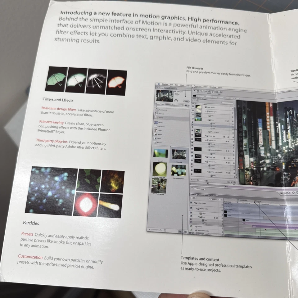 Apple Motion Real-Time Motion Graphics Design CD Vintage NEW - Image 3 of 4