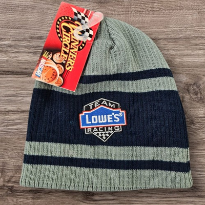 #ad #ad NWT Team Lowes Racing Jimmie Johnson #48 Navy amp; Grey Beanie Cap NASCAR $15.33