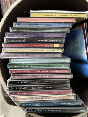 Classical Music 23 CDs Joblot Bundle Strauss Schubert Tchaikovsky Beethoven Moza