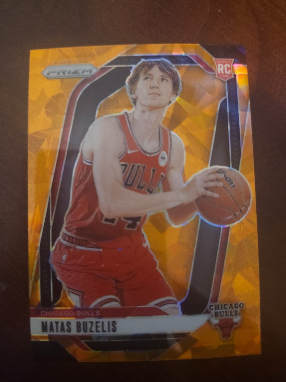 2024-25 Panini Prizm - Matas Buzelis #252 Orange Ice Prizm (RC)