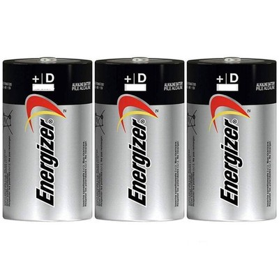 3 ENERGIZER MAX ALKALINE BATTERIES SIZE D LR20 1.5V MONO R20 MN1300 AM1 2030