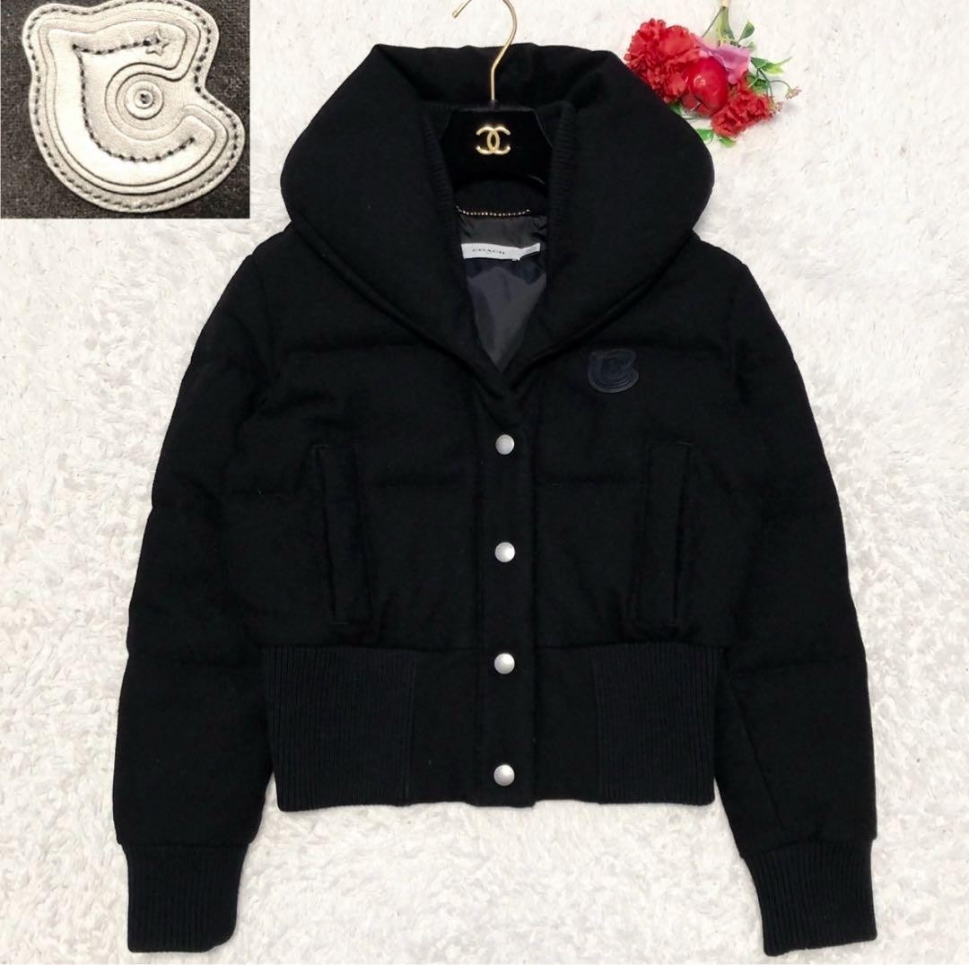 COACH Down Jacket C Patch Wool Black S Authentic - image 17