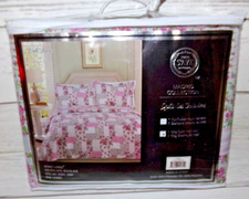 New Madrid 3-Piece Vintage King Pink Roses Quilt Set
