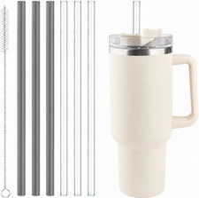 12 Inch Tritan Replacement Straws for Stanley 40Oz Tumbler - 6 Pack Reusable Lon