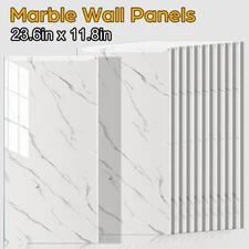 20/40PCS Marble Wall Panels Home Decor TV Background Board Peel and Stick Tiles