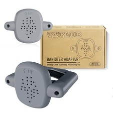 Baby Gate Banister Adapter 2 PCS No-Drill Mount for Stair Railings Gray