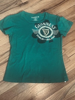 GUINNESS DUBLIN IRELAND Youth M T-Shirt Green Gold Harp Shamrock St. Patrick s