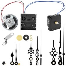EEEKit Chiming Clock Mechanism Replacement, Battery Motors with Chime Black