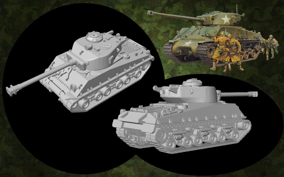 Maqueta para montar y pintar - Vehículo militar . Sherman M4A3E8 Fury - 1/72 - Imagen 2 de 2