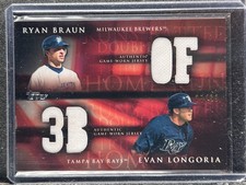 Braun, Ryan/Longoria, Evan - 2009 Topps - Swatch - 27/99