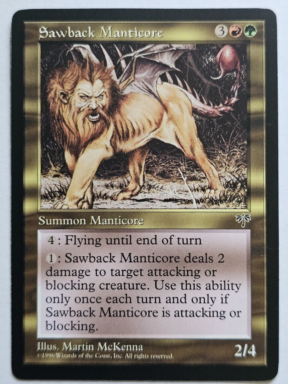 Sawback Manticore - MTG Mirage