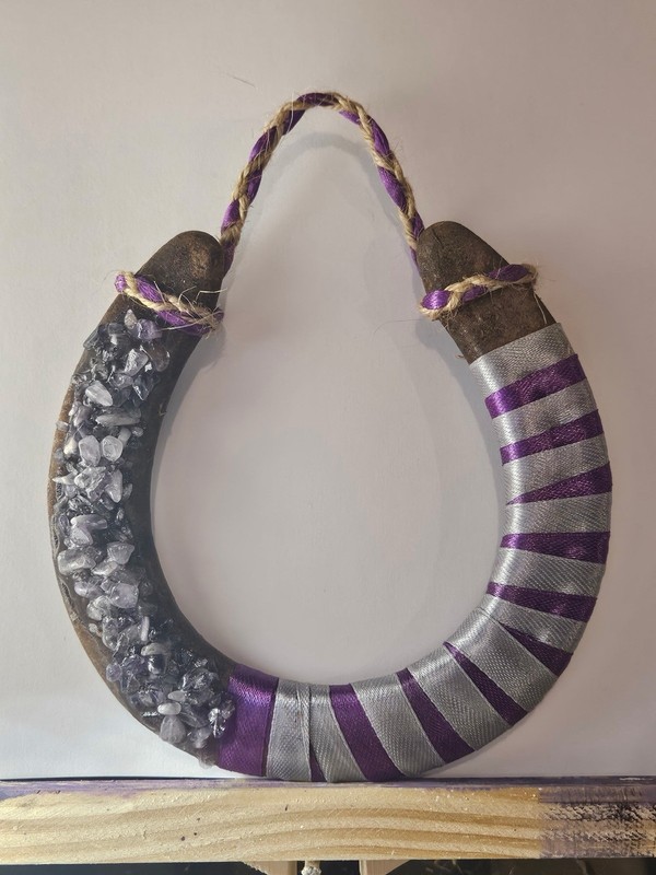Colorado Rockies Lucky Horseshoe With Amethyst