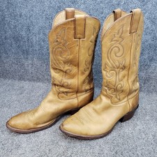 Vintage Justin Style 2330 Leather Cowboy Western Boots USA Made Men's 10.5 D