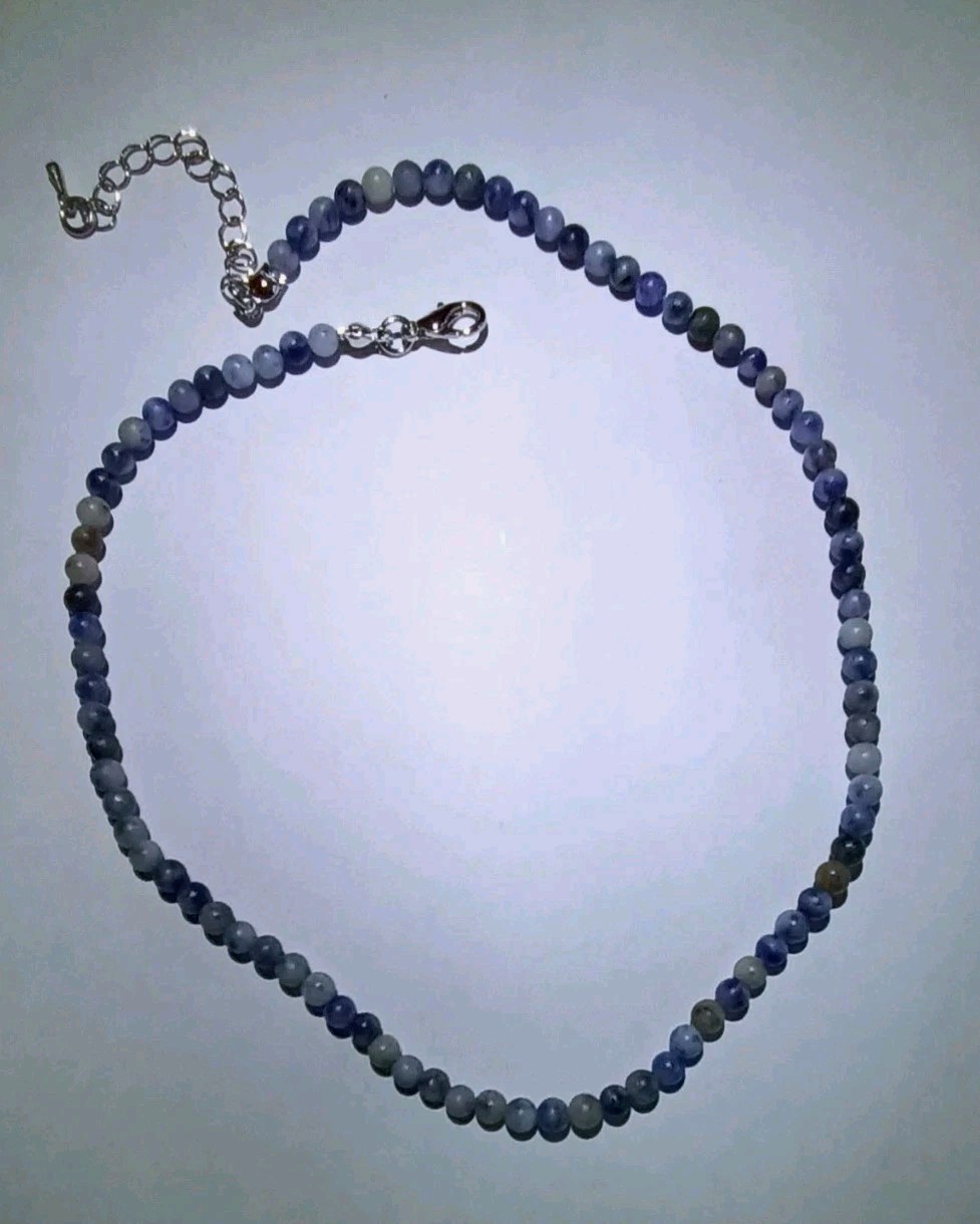 SODALITE Choker necklace minimalist crystal natural stone