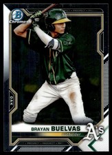Brayan Buelvas 2021 Bowman Draft Chrome Rookie Card | #BDC-39 Oakland Athletics